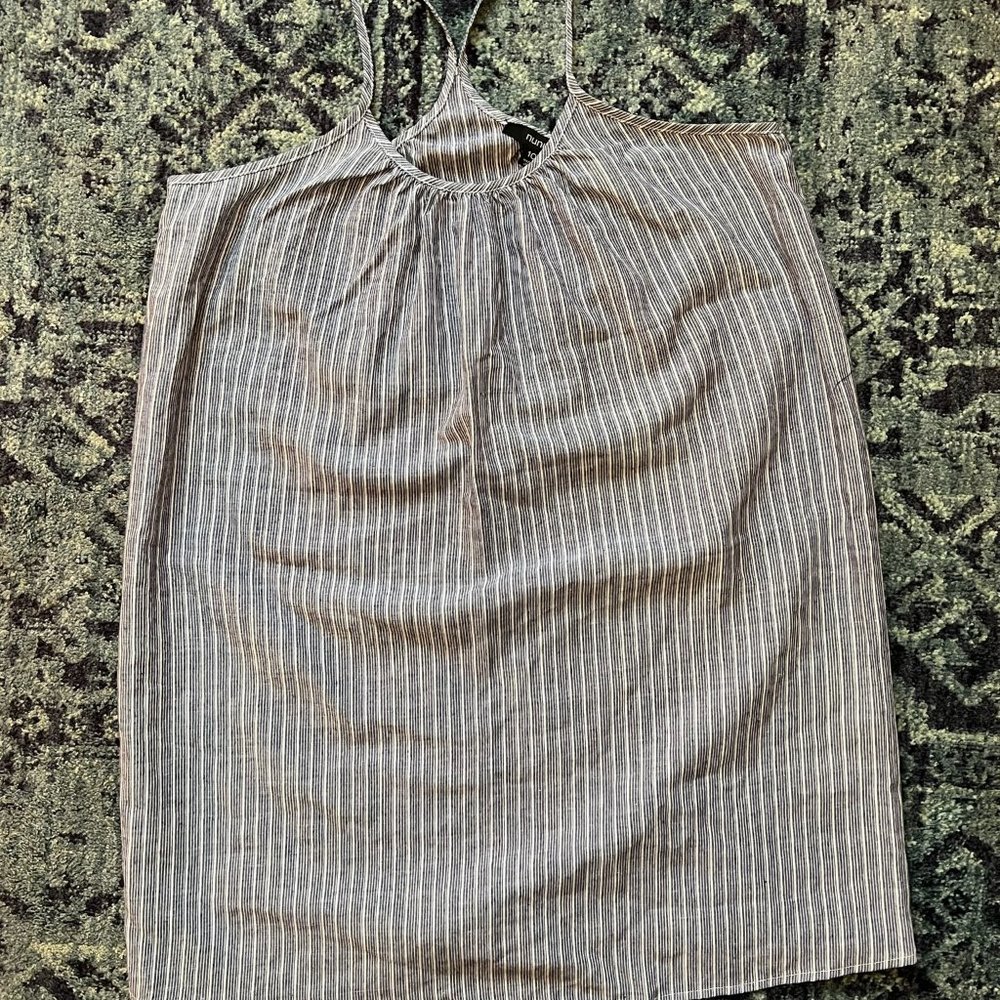 Nunui Striped Racer-Back Dress - Size Medium (10 AUS)